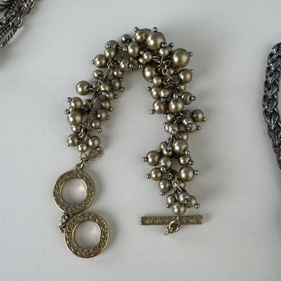 Vintage Premier Designs PD Fashion Jewelry Lot 6 Bracelets & 1 Necklace - Picture 5 of 10